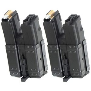 Airsoft Gang Airsoft Gun Magazine 1 Airsoft Parts CYMA 2pcs 250rd Short Mag Hi-Cap Dual Magazine for MP5 Series AEG Black