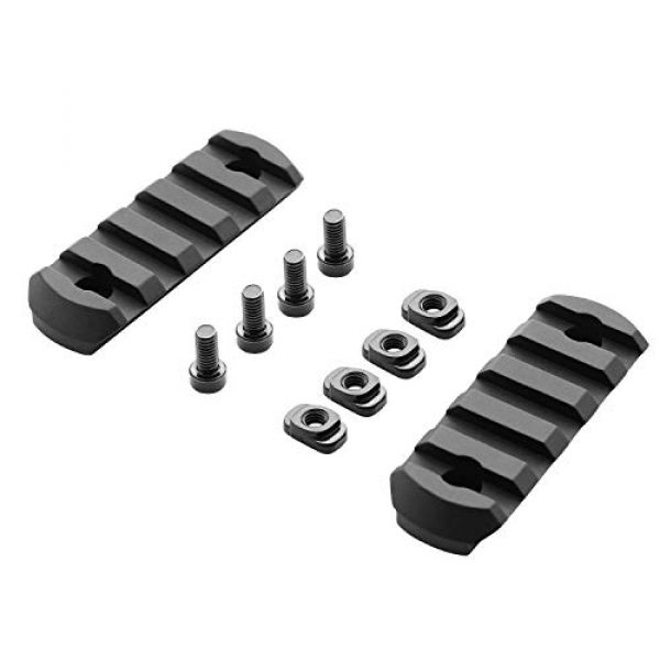 WENXUAN Picatinny Rail Sections 2 WENXUAN 5-Slot Aluminum Picatinny Rail Sections for mlock Handguards mlock Picatinny Rail