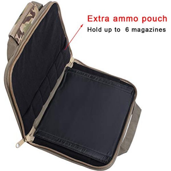 Waxaya Pistol Case 4 Waxaya Tactical Double Pistol Case Soft Range Bags for Handguns