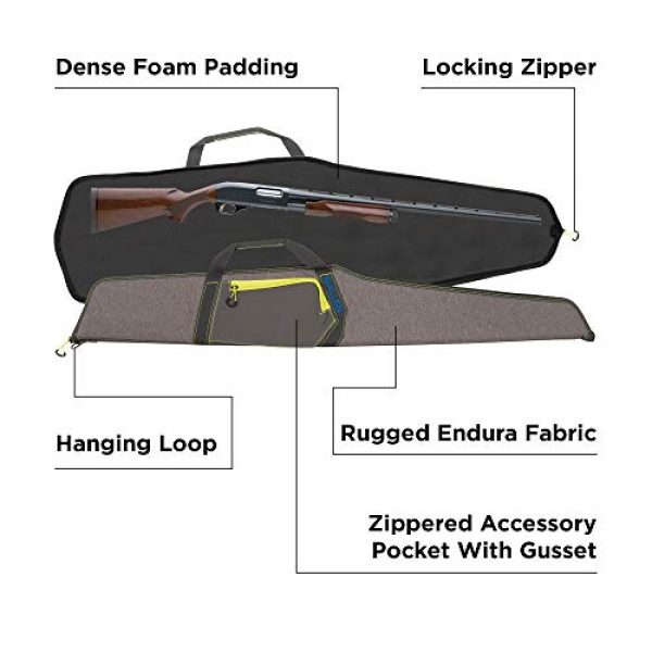 Allen Company Rifle Case 2 Allen Company Quandry Shotgun Case, 52 inches - Heather/Gray