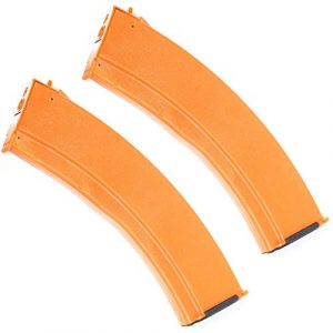 Generic Airsoft Gun Magazine 1 Airsoft Spare Parts CYMA 2pcs RPK74 800rd Flash Mag Hi-Cap Magazine for AK Series AEG Orange Brown