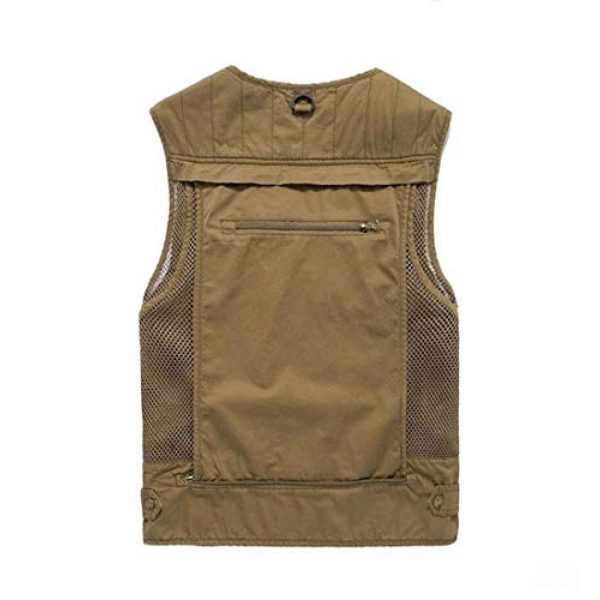 DAFREW Airsoft Tactical Vest 2 DAFREW Multi-Pocket Vests Vests Men's Casual Fishing Photography Vests mesh Breathable Vest (Color : Army Green, Size : L)