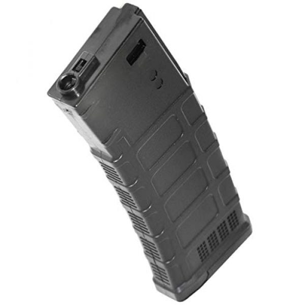 Generic Airsoft Gun Magazine 1 Airsoft Spare Parts CYMA 220rd Polymer Waffle Mag Mid-Cap Magazine for CYMA, E&C, APS, D-Boys, ICS, Classic Army, G&P, Tokyo Marui M4 M16 Series AEG Black