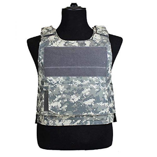 BGJ Airsoft Tactical Vest 6 BGJ Outdoor Tactical Vest Military Molle Armor Plate Waistcoat Airsoft Carrier Vest Camo Woodland Hunting Protection Combat CS Vest