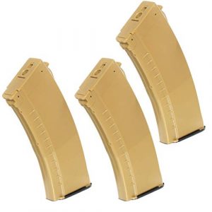 Airsoft Gang Airsoft Gun Magazine 1 Airsoft Parts APS 3pcs 500rd Plastic Hi-Cap Magazine for CYMA ICS Marui AK Dark Earth