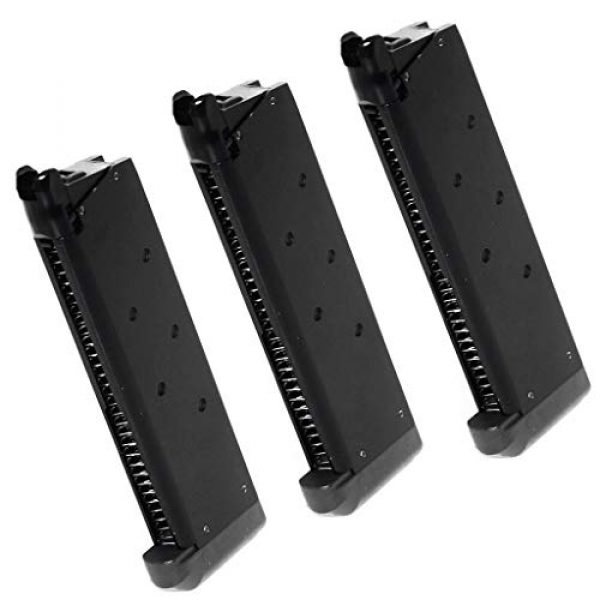 Generica Airsoft Gun Magazine 1 Generica Airsoft Spare Parts Army 3pcs 25rd Mag Magazine for R27 R28 R29 R30 R45 M1911A1 V12 Custom GBB