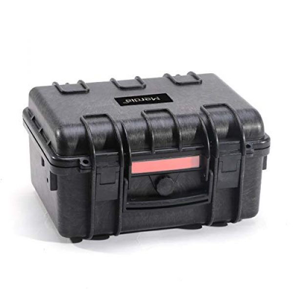 Merdia Pistol Case 2 Merdia Pistol Cases Hard Cases Handgun Case Protective Waterproof Revolvers Protective Case with Pre-Cut Foam Light Weight Easy Carrying