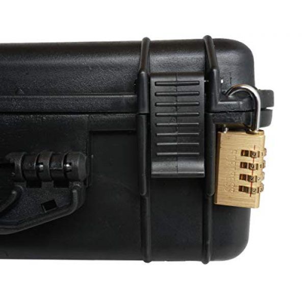 Case Club Pistol Case 6 Case Club 4 Pistol and (up to) 29 Magazine with Accessory Pocket Pre-Cut Heavy Duty Waterproof Case with Silica Gel Canister to Help Prevent Gun Rust (Upgraded Gen-2)