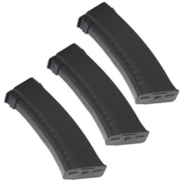 Airsoft Gang Airsoft Gun Magazine 1 Airsoft Parts 3pcs Pack CYMA ABS 150rd Mid-Cap Magazine for AK-Series AEG Black