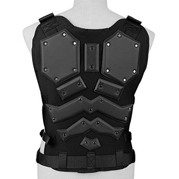 BGJ Airsoft Tactical Vest 7 Tactical Vest Protective Multi-Functional Body Armor Outdoor Airsoft Paintball CS Wargame Protection Equipment Molle Vests