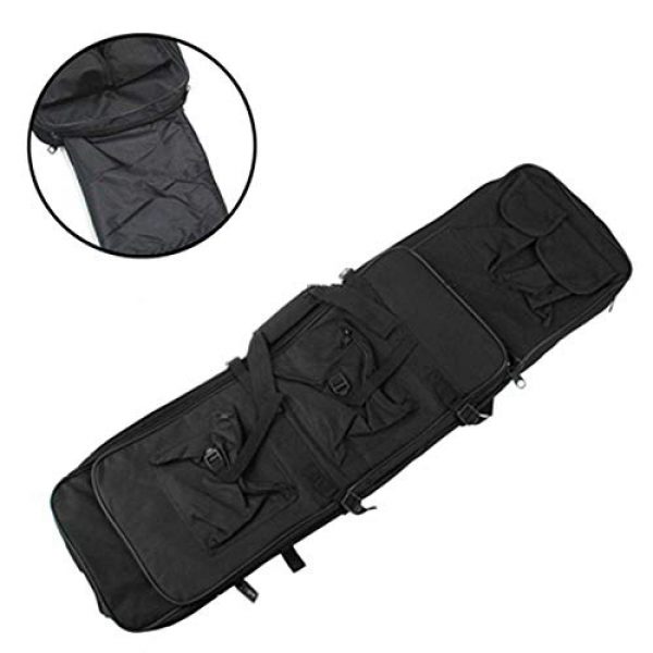 Fouos Rifle Case 3 FOUOS 85cm Tactical Rifle Case, Military Rifle Storage Case, M4 Gun Bag Adjustable Shoulder Strap Gun Bag Pistol Airsoft Backpack for Hunting,