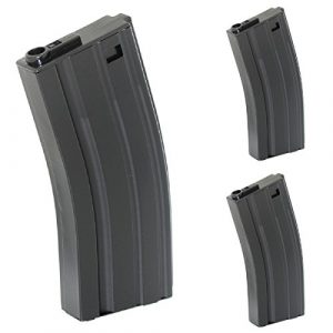 Airsoft Shopping Mall Airsoft Gun Magazine 1 Airsoft Shooting Gear 3pcs 110rd Mid-Cap Mag Magazine For M-Series AEG Black