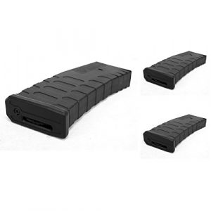 Airsoft Shopping Mall Airsoft Gun Magazine 1 Airsoft Shooting Gear APS 3pcs Hi-Cap U Mag Magazine for FMR/ASR/UAR/M-Series AEG Black
