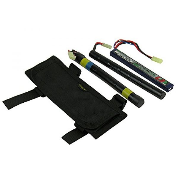 tactic.world Buttstock Battery Pouch 5 tactic.world Battery on The Butt handguard Pouch Case Paintball Airsoft Bag SVD Sniper