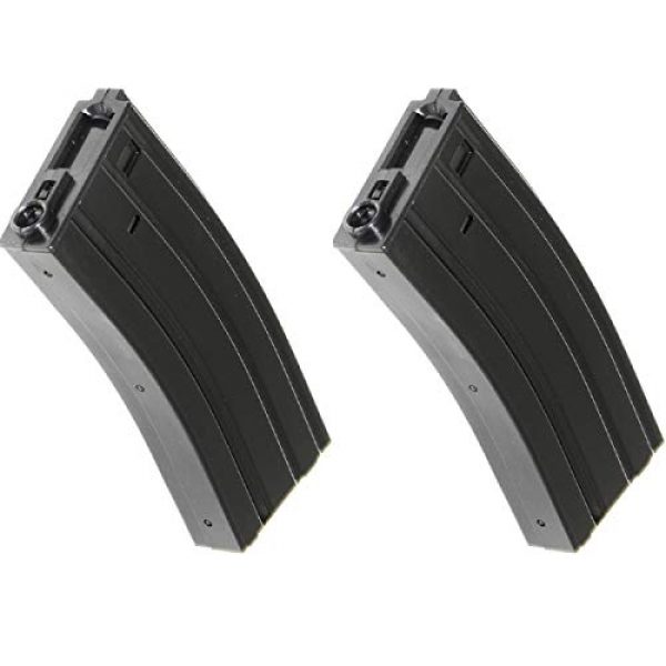 Airsoft Shopping Mall Airsoft Gun Magazine 1 Airsoft Shooting Gear APS 2pcs 300rd Hi-Cap Magazine for APS M4 M16 UAR Tokyo Marui Matrix G&P CYMA E&C D-Boys M4 M16 Series AEG Black