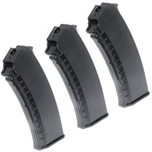 Generic Airsoft Gun Magazine 1 Airsoft Spare Parts 3pcs 60rd Mid-Cap Magazine for Tokyo Marui Next Gen AK AEG Black