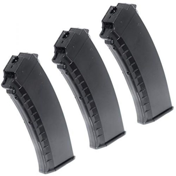 Generic Airsoft Gun Magazine 1 Airsoft Spare Parts 3pcs 60rd Mid-Cap Magazine for Tokyo Marui Next Gen AK AEG Black