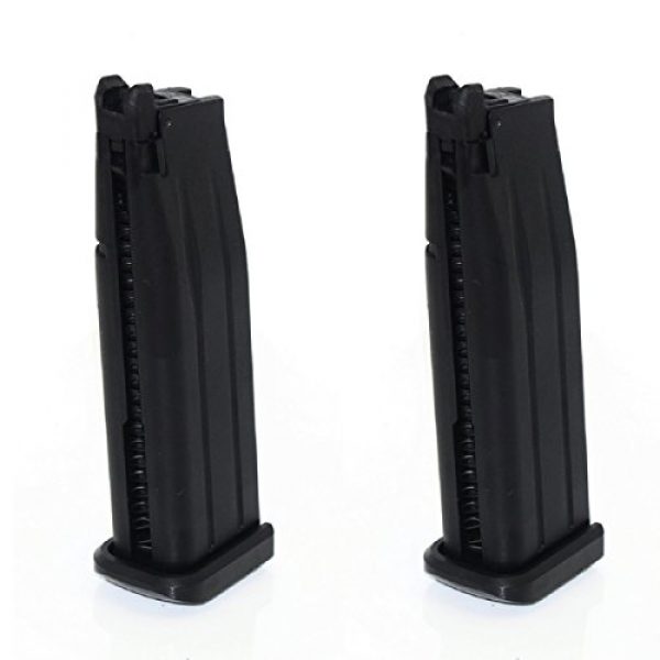 Airsoft Shopping Mall Airsoft Gun Magazine 1 Airsoft Shooting Gear Army Force 2pcs 31rd Mag For Marui Hi-Capa 5.1 GBB Black