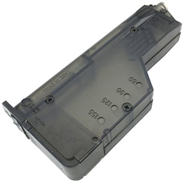 SportPro Airsoft Gun Magazine 7 SportPro 155 Round BB Speedloader Magazine Loader for AEG GBB Airsoft - Transparent