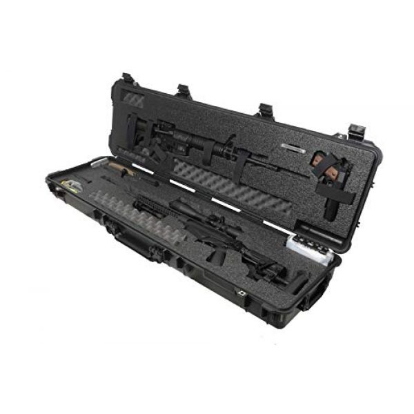 Case Club Rifle Case 6 Case Club Precision and AR Rifle Pre-Cut Waterproof Case with Accessory Box and Silica Gel to Help Prevent Gun Rust (Gen 2)