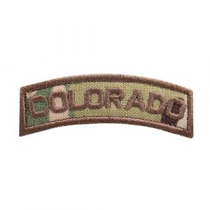 LEGEEON Airsoft Morale Patch 1 LEGEEON Multicam Colorado Shoulder Tab CO State Army Morale Tactical Touch Fastener Patch