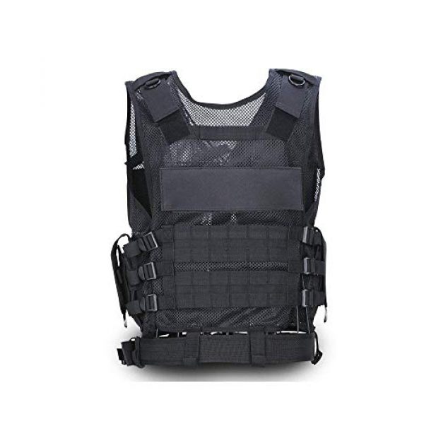 NEW VIEW Airsoft Tactical Vest 5 New View Tactical Vest Multi-Function Combat Training Suit with Multiple Pockets for 600D Encryption Nylon