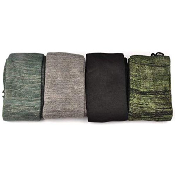 SUTON Rifle Case 4 SUTON 2PCS Rifle Sleeve 52'' Knit Gun Sock for Guns and Rifles Cover case Silicone Treated Protector