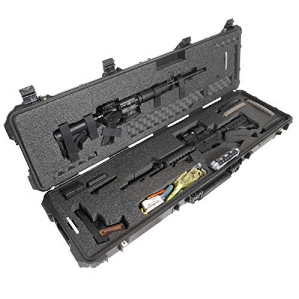 Case Club Rifle Case 1 Case Club 2 AR Pre-Cut Waterproof Rifle Case with Accessory Box & Silica Gel to Help Prevent Gun Rust (Gen 2)
