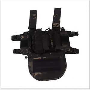 WEQ Airsoft Tactical Vest 1 WEQ Outdoor Tactical Vest Ultra-Light Breathable Modular Combat Training Vest Outdoor Combat Chest Vest Hanging Adjustable (Color : #A)