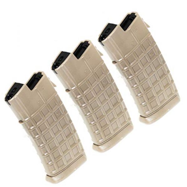 Generic Airsoft Gun Magazine 1 Airsoft Spare Parts Battleaxe 3pcs 330rd Map Hi-Cap Magazine for JG Classic Army Tokyo Marui AUG Tan