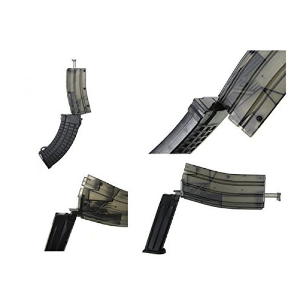SRC Airsoft Gun Magazine 3 SRC Hi-Cap 400rd M4 Style Speed Easy Loader for Airsoft AEG Magazine