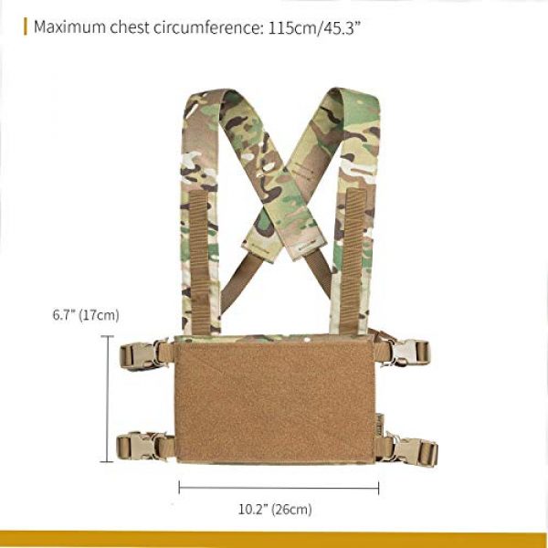 OneTigris Airsoft Tactical Vest 7 OneTigris Multicam Laser-Cut Modular Vest & Chest Rig for Men