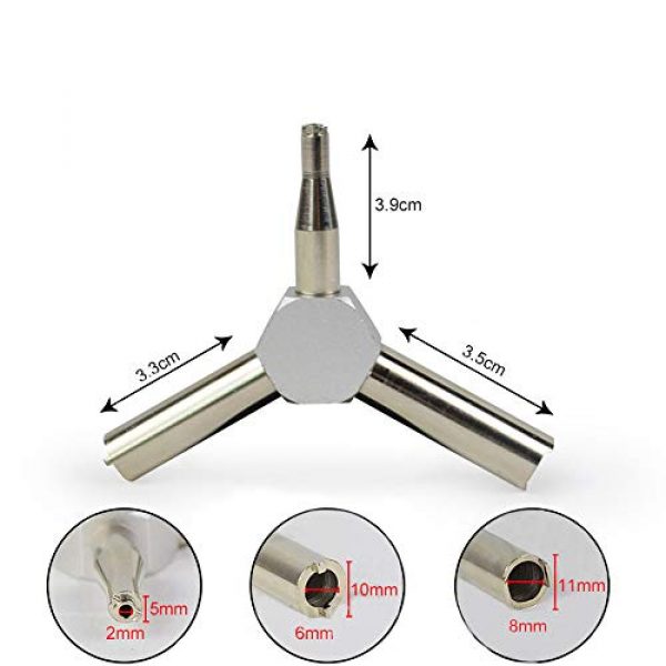 ActionUnion Airsoft Gun Gas Valve Key 5 ActionUnion Army Force Steel Gas Valve Key Magazine Charging Triple for GBB KWA KSC Airsoft Pistols Shooting Gear