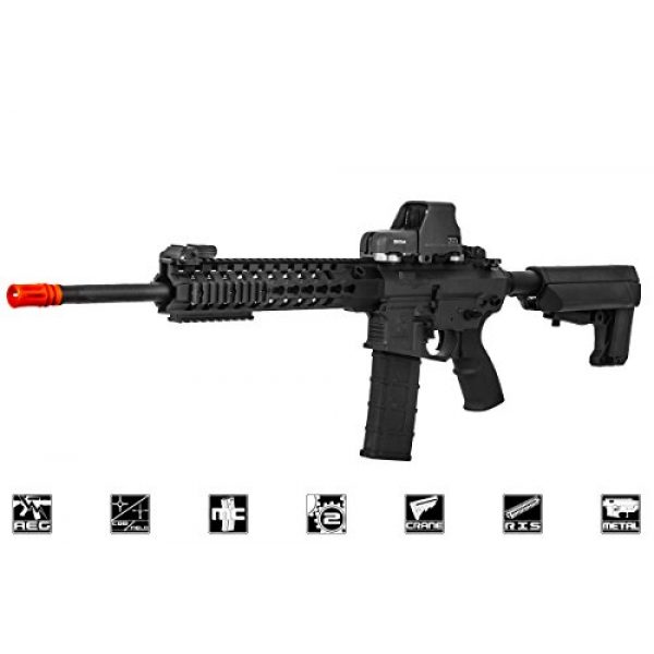 Lancer Tactical Airsoft Rifle 2 Lancer Tactical M4 Advance Recon Carbine 16" AEG Airsoft Gun (Black)