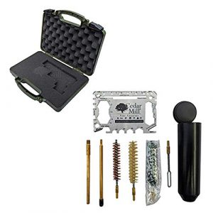 Cedar Mill Fine Firearms Pistol Case 1 Cedar Mill Fine Firearms -Worlds Smallest Micro Pistol Cleaning Kit for Handguns | Free Super-X Tool Bundle with Hard Gun Case Pistol Case |TSA Approved with Pick and Pluck Foam (2 Items)