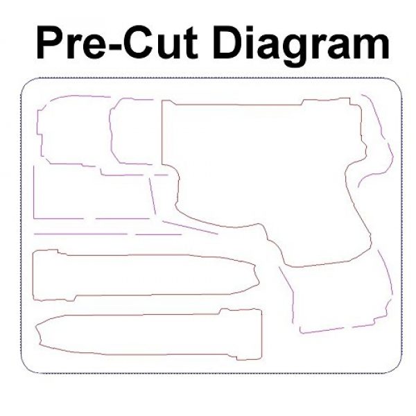 Case Club Pistol Case 5 Case Club Single Pistol Pre-Cut Waterproof Case (Gen 2)