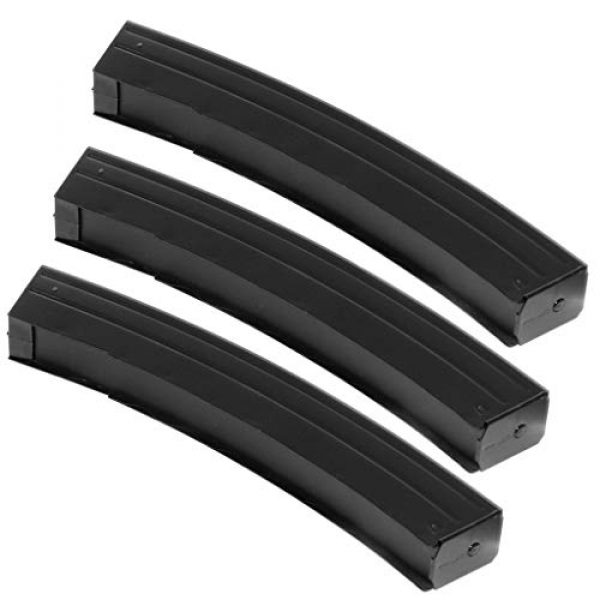 Generic Airsoft Gun Magazine 1 Airsoft Spare Parts 3pcs 110rd Metal Mid-Cap Mag Magazine for S&T Sterling Series AEG SMG Black