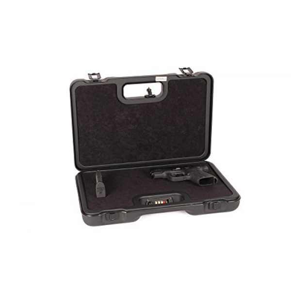 Negrini Cases Pistol Case 1 Negrini Cases 2023UTS/4839 Handgun Case (1 Gun), Black/Black