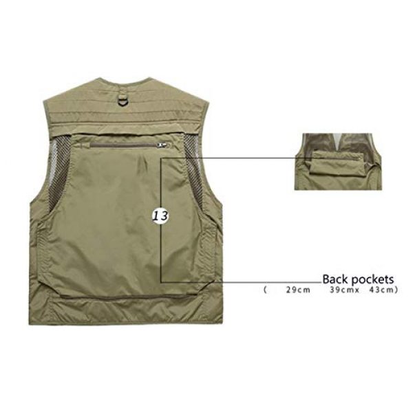 DAFREW Airsoft Tactical Vest 6 DAFREW Summer Vest Men's Quick-Drying Vest Outdoor Leisure Vest Multi-Pocket Detachable Vest (Color : Dark Blue, Size : M)
