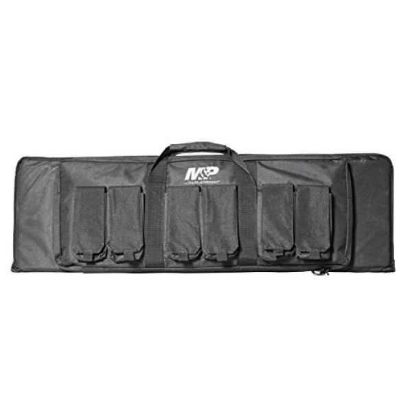 Smith & Wesson Rifle Case 1 Smith & Wesson M&P Pro Tac Padded Rifle Case with Ballistic Fabric Construction and External Pockets for Shooting, Range, Storage and Transport