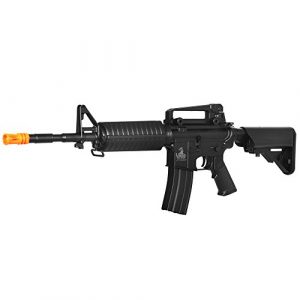Lancer Tactical Airsoft Rifle 1 Lancer Tactical LT-03B CRANE STOCK M4 AEG METAL GEAR (Color BLACK)