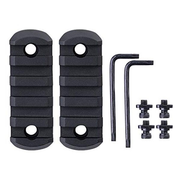 WENXUAN Picatinny Rail Sections 1 WENXUAN 5-Slot Aluminum Picatinny Rail Sections for mlock Handguards mlock Picatinny Rail