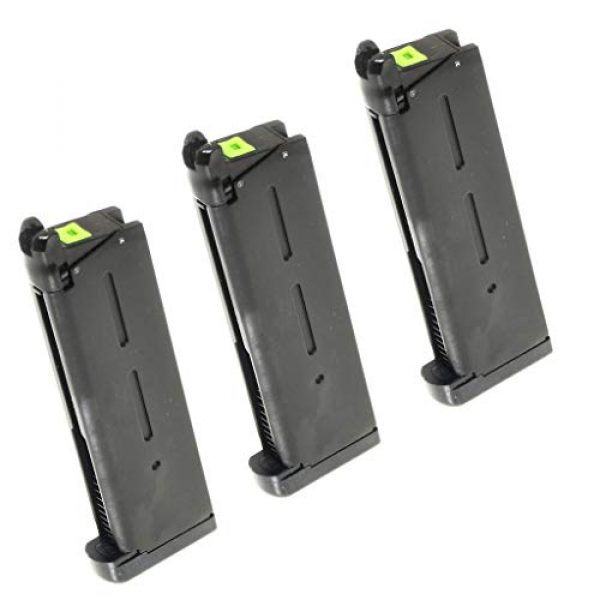 Generica Airsoft Gun Magazine 1 Generica Airsoft Spare Parts APS 3pcs 25rd Turbo Magazine for Tokyo Marui 1911 APS Marcux Crxius GBB Pistol