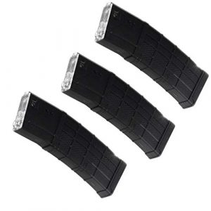 Generic Airsoft Gun Magazine 1 Airsoft Spare Parts CYMA 3pcs 140rd Long Type Plastic Waffle Mag Mid-Cap Magazine for CYMA, APS, D-Boys, JG, Golden Eagle, E&C, G&P, ICS, Classic Army, Tokyo Marui M4 M16 Series AEG Black