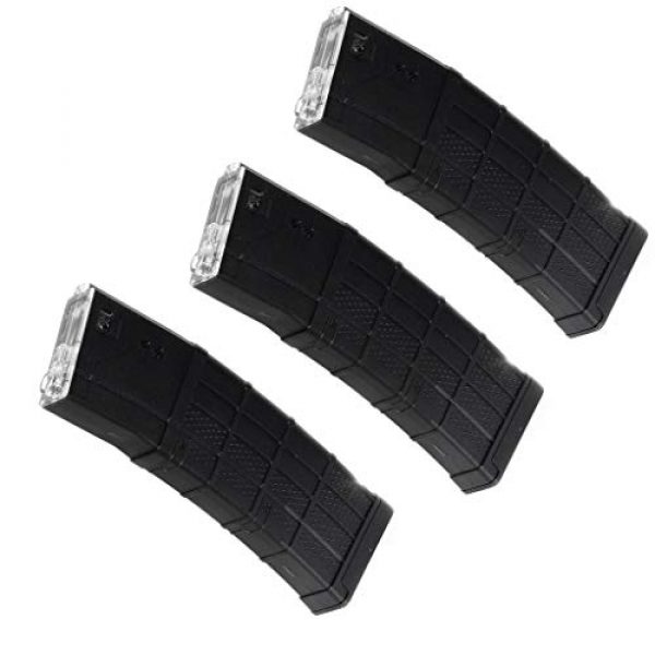 Generic Airsoft Gun Magazine 1 Airsoft Spare Parts CYMA 3pcs 140rd Long Type Plastic Waffle Mag Mid-Cap Magazine for CYMA, APS, D-Boys, JG, Golden Eagle, E&C, G&P, ICS, Classic Army, Tokyo Marui M4 M16 Series AEG Black
