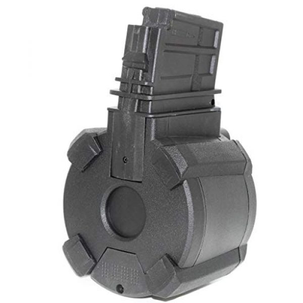 Generic Airsoft Gun Magazine 2 Airsoft Spare Parts Battleaxe 1400rd Sound Control Electric Drum Magazine for G36 Series AEG