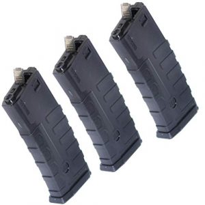 Generica Airsoft Gun Magazine 1 Airsoft Spare Parts CAA 3pcs 360rd Mag Hi-Cap Magazine for ICS D-Boys Tokyo Marui M4 M16 Series M4 M16 Black
