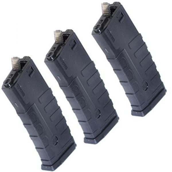 Generica Airsoft Gun Magazine 1 Airsoft Spare Parts CAA 3pcs 360rd Mag Hi-Cap Magazine for ICS D-Boys Tokyo Marui M4 M16 Series M4 M16 Black