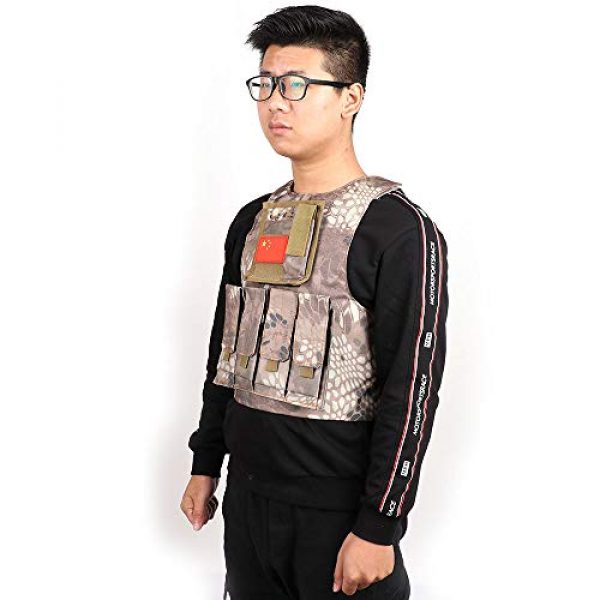 Nuxn Airsoft Tactical Vest 7 Nuxn Kids Tactical Vest Black Lightweight Children Field Combat Training Protective Vest Adjustable Shooting Hunting Molle Clothes"Children Camo Vest Jacket Waistcoat Camouflage Vest