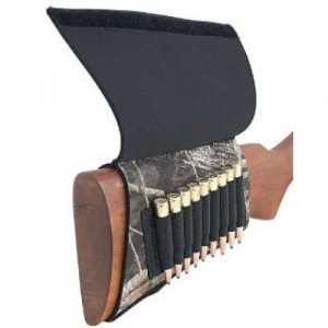 AA&E Leathercraft Buttstock Shell Holder 1 AA&E Leathercraft 8600245-393 Mossy Oak Breakup Neoprene Butt Stock Rifle Shell Holder, Realtree